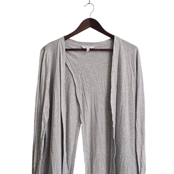 Athleta Gray Camino Sweater Wrap With Open Back Split Sz S - Picture 3 of 9